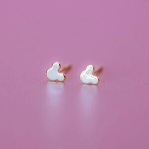Mickey Mouse Rose Gold Micro Stud Earrings